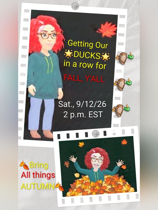 PEACE GARDEN DESIGNS Other - 9/12: 🍂 FALL, Y'ALL! 🍂 Share Show 🌟 Duck Around With The Doc!